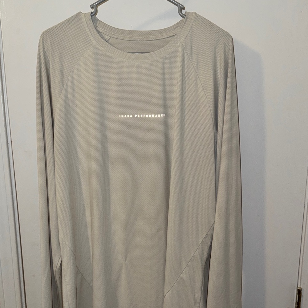 Inaka Power Light Gray Long Sleeve Tee